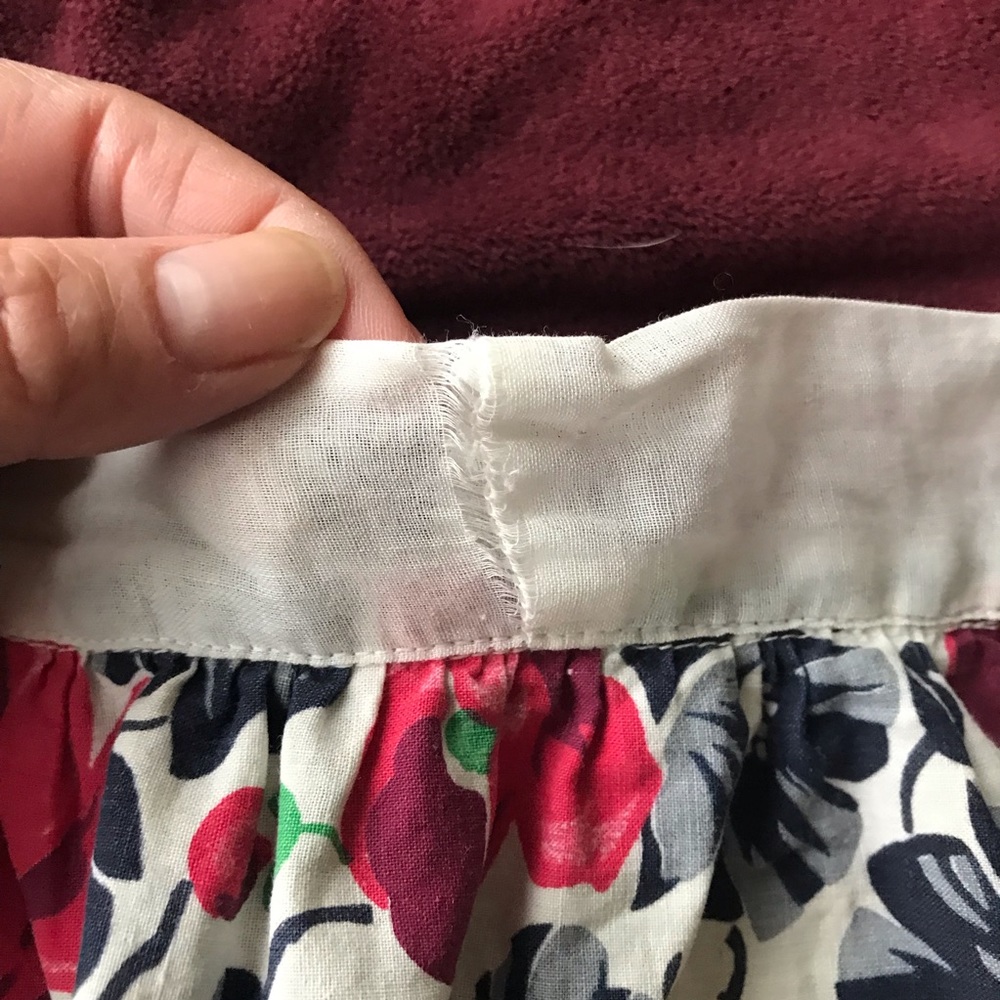 Vintage cute floral waist apron - Picture 5 of 7